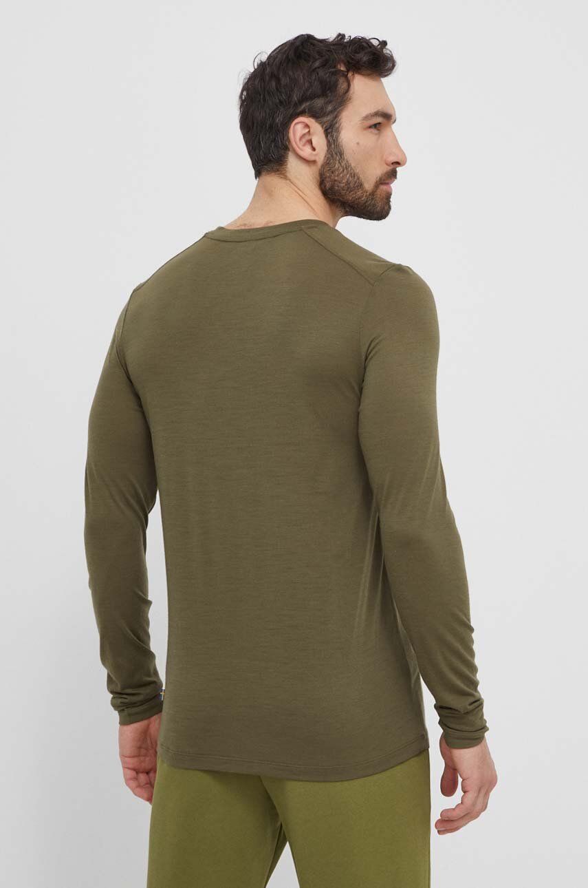 Volnen Longsleeve Fjallraven Abisko Wool Zelena Barva, F87194