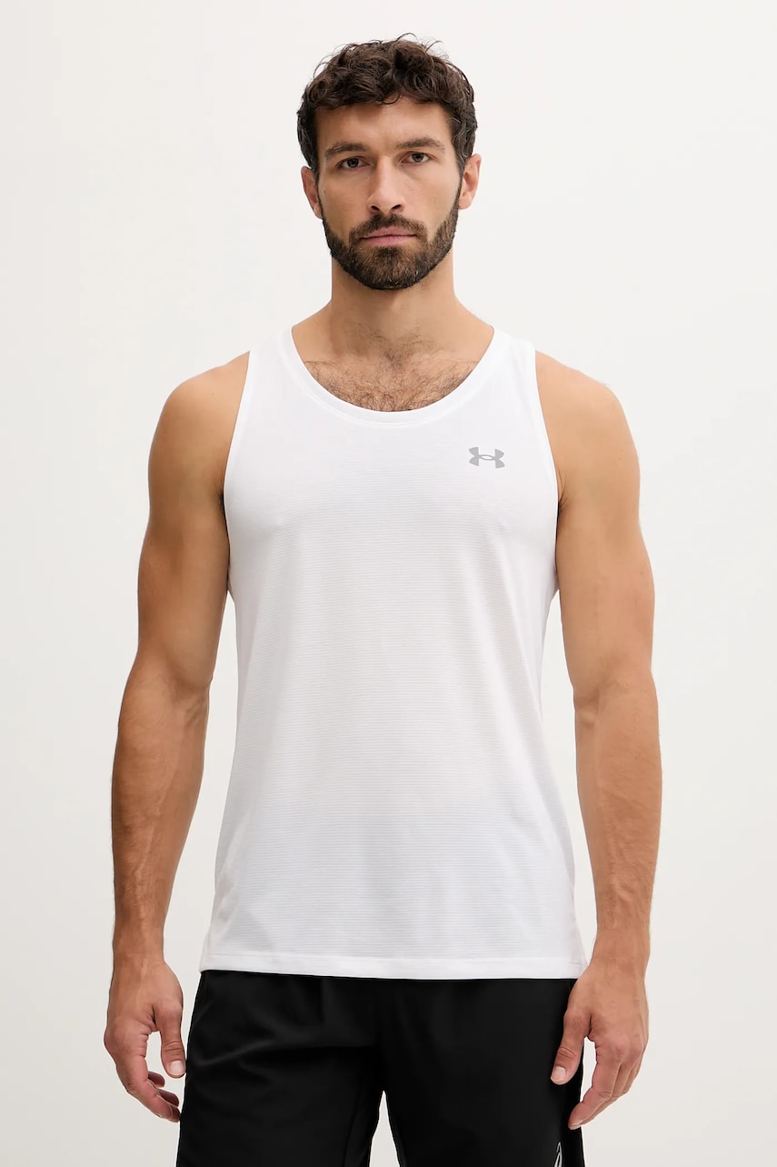 Under Armour tricou de alergare Streaker culoarea portocaliu