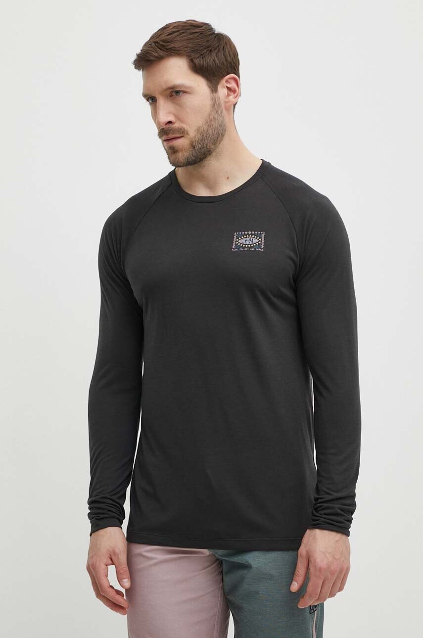 Picture longsleeve Maribo barbati, culoarea negru, cu imprimeu, MTS1131