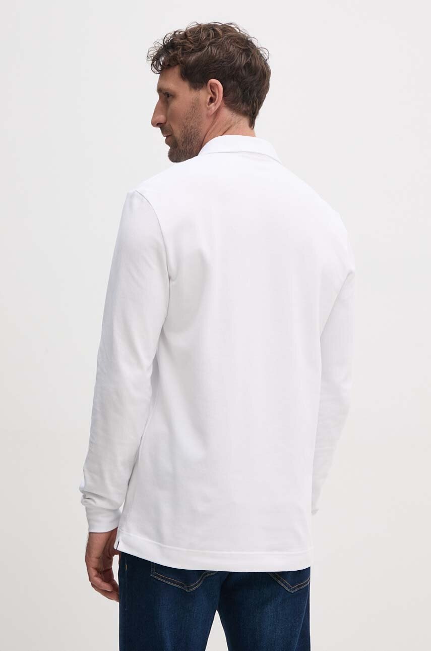 Лонгслів Lacoste чоловічий колір білий однотонний PH2481 