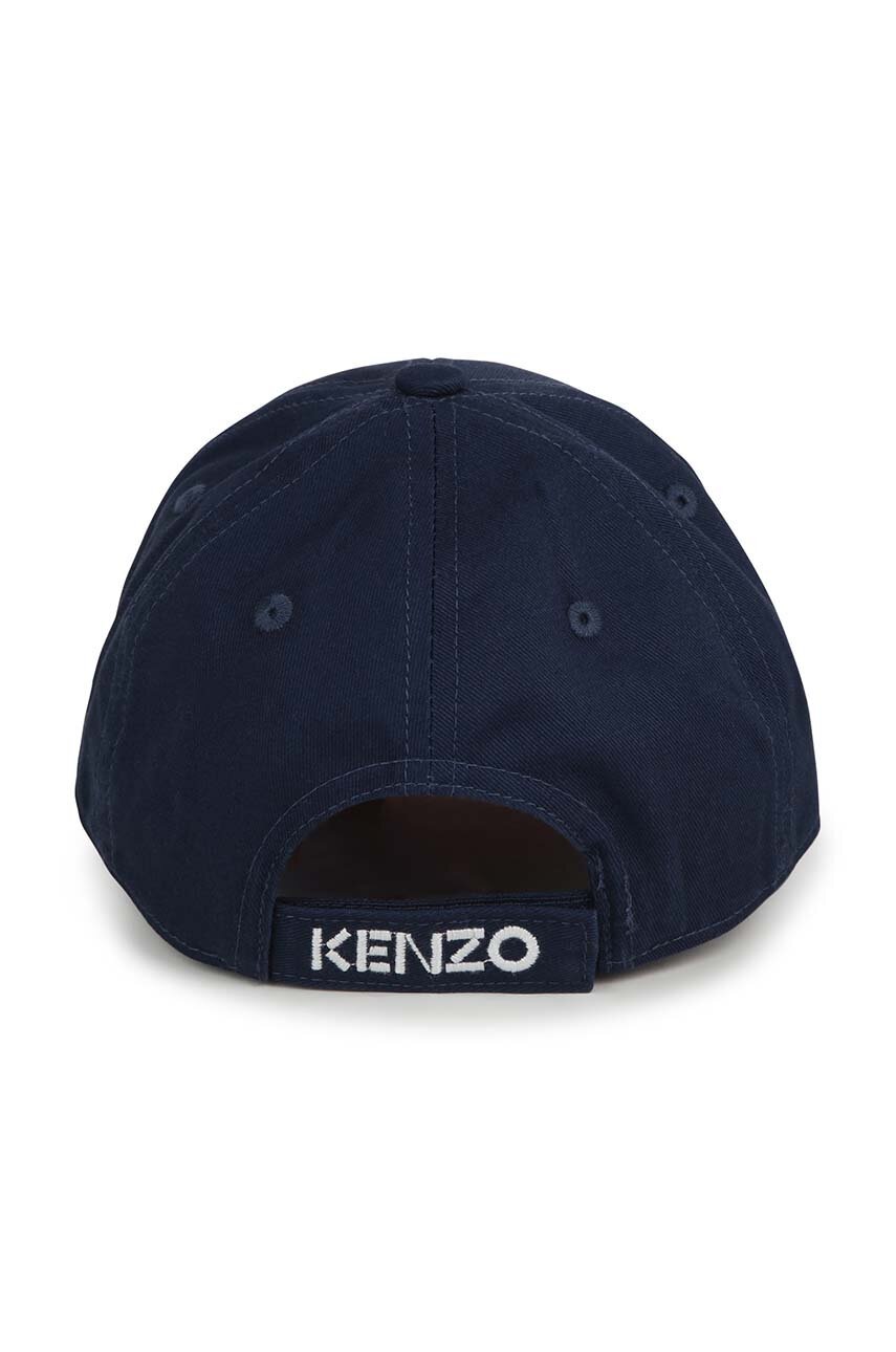 Дитяча бавовняна кепка Kenzo Kids з аплікацією