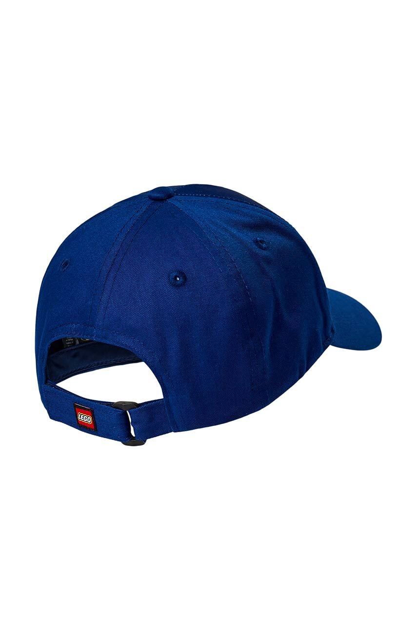 Детская хлопковая кепка Lego цвет синий с принтом