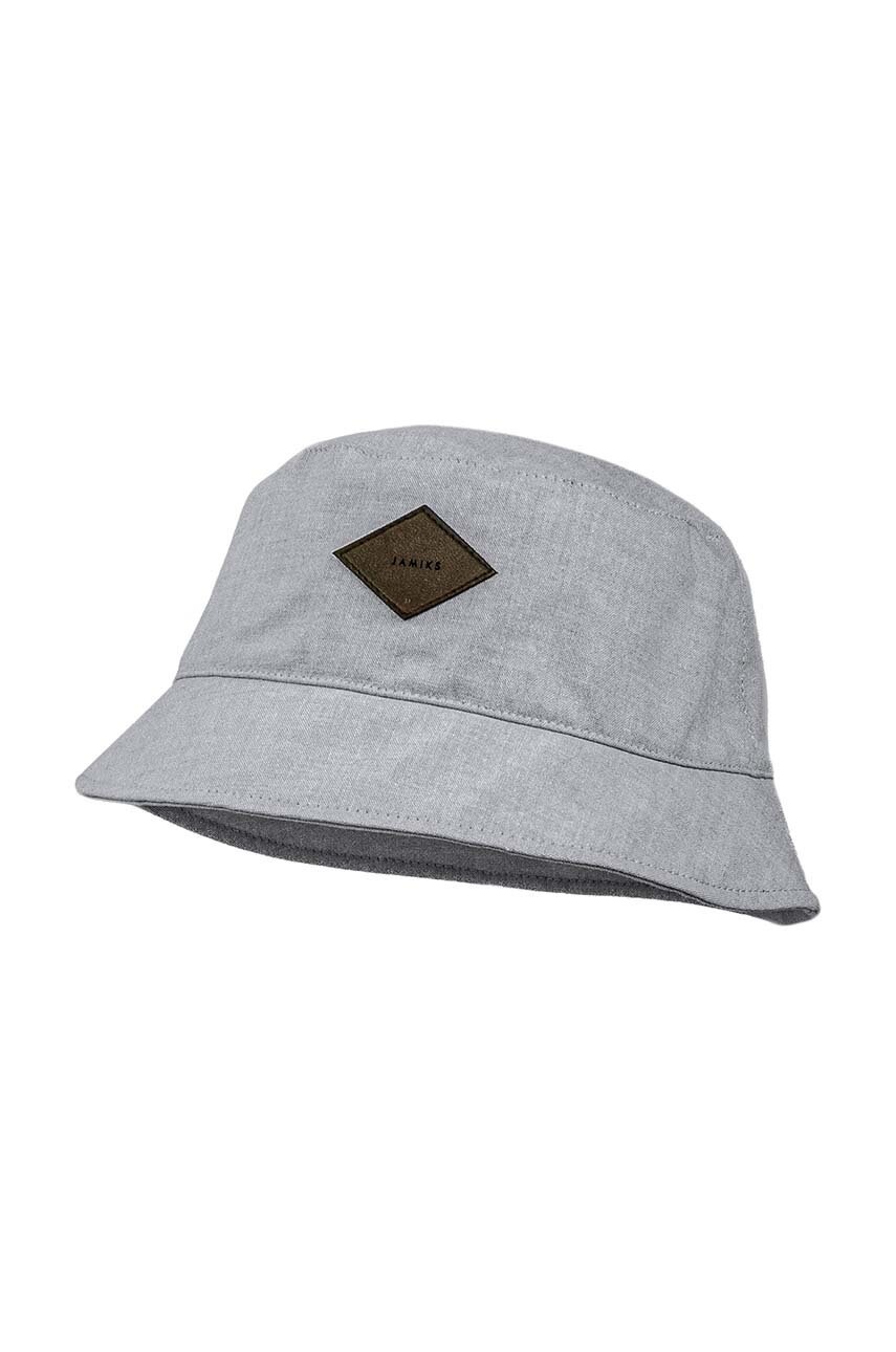 Детская хлопковая шляпа Jamiks SENAKI цвет серый хлопковый