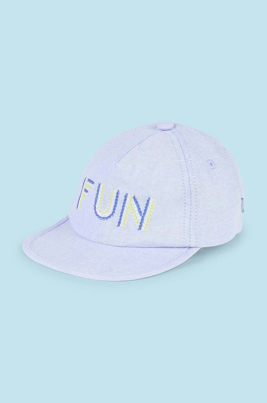 Детская хлопковая кепка Mayoral с аппликацией Детская хлопковая кепка Mayoral с аппликацией