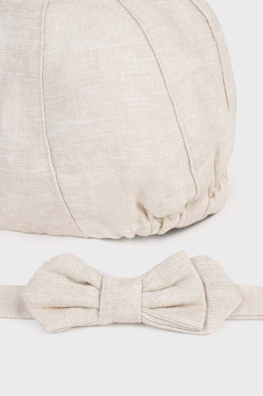 Детская кепка Mayoral Newborn цвет бежевый