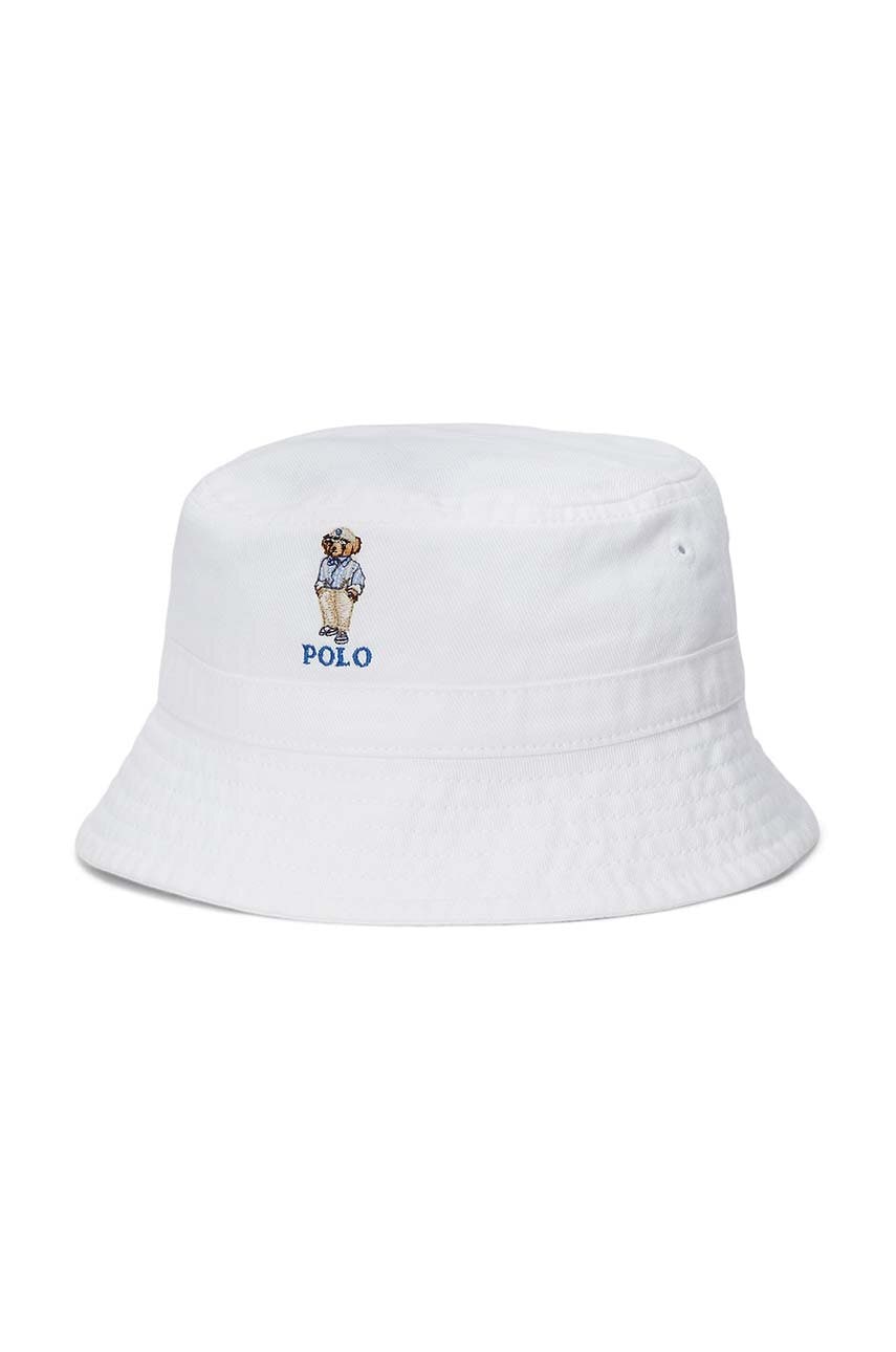

Детска памучна капела Polo Ralph Lauren в синьо от памук 320945504001, Син