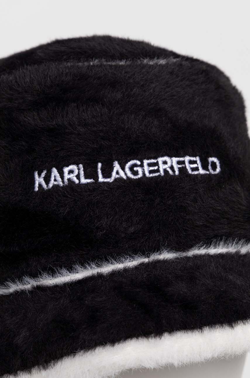 Levně Klobouk Karl Lagerfeld černá barva
