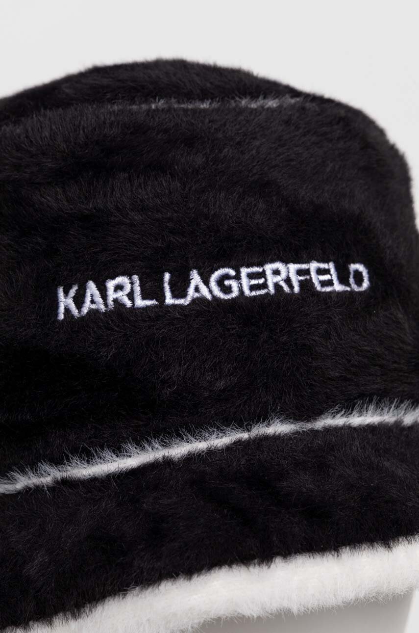 E-shop Klobouk Karl Lagerfeld černá barva