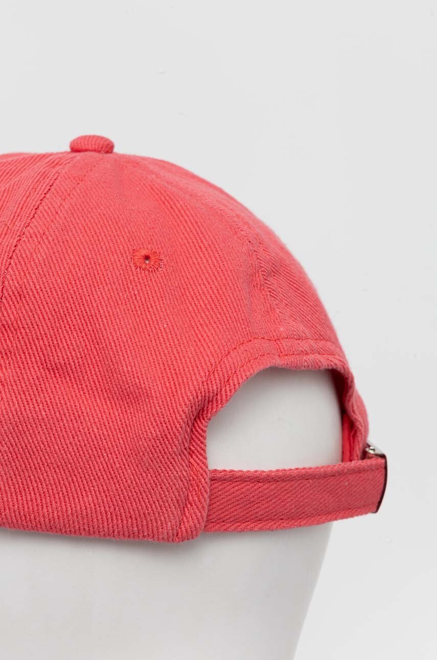 Βαμβακερό καπέλο του μπέιζμπολ Guess χρώμα: ροζ φωτογραφία