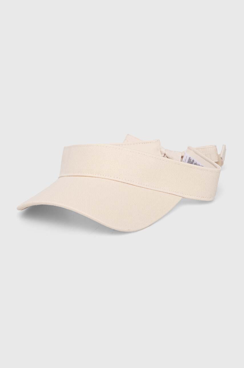 

Памучна козирка Calvin Klein в бежово с изчистен дизайн K60K611906, Бежов