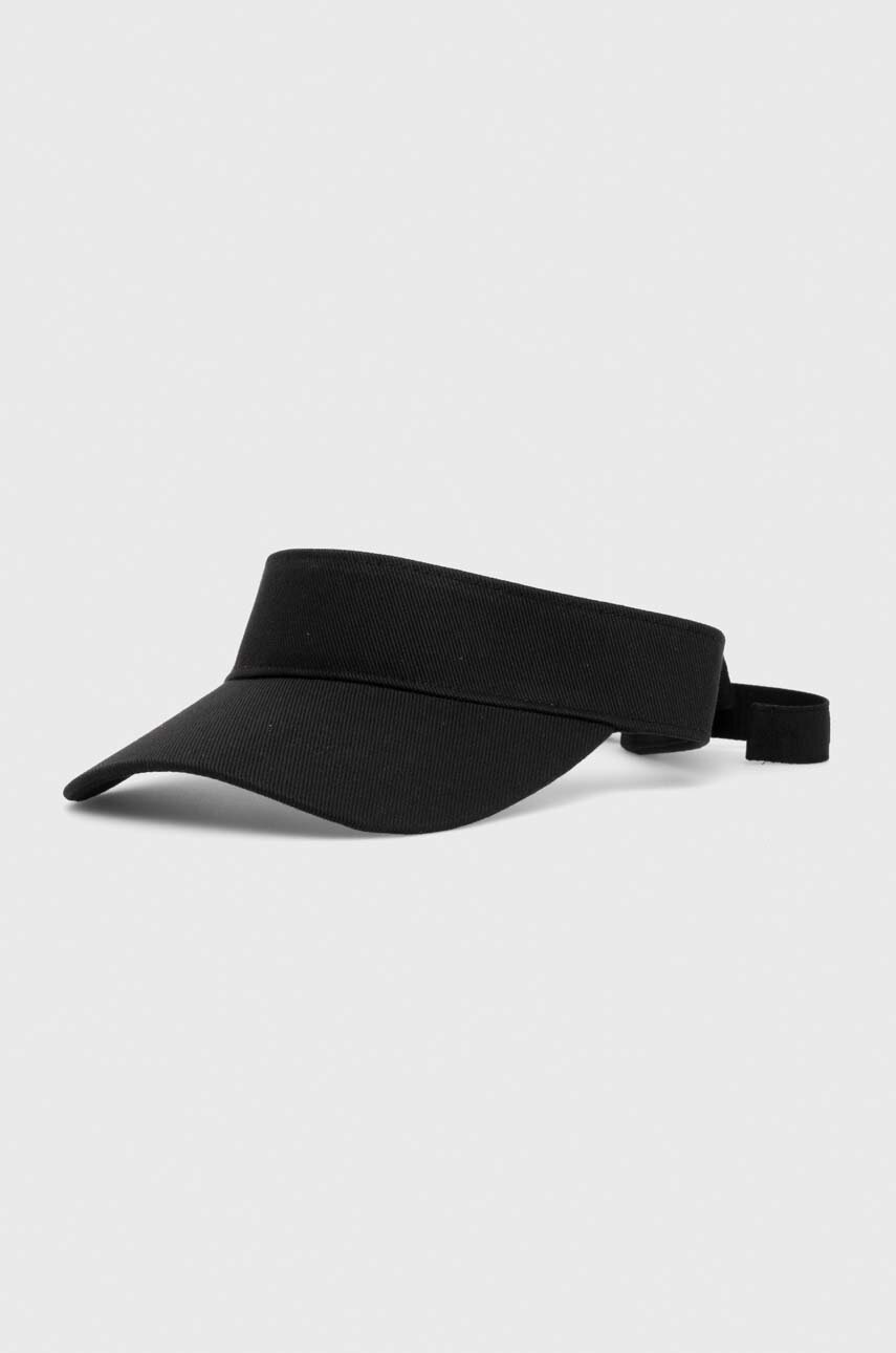 

Памучна козирка Calvin Klein в черно с изчистен дизайн K60K611906, Черен