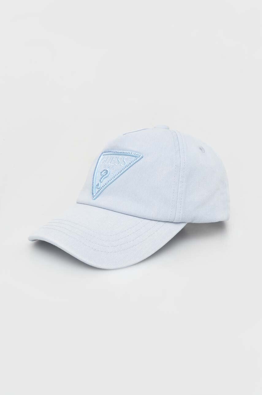 Levně Bavlněná baseballová čepice Guess INES s aplikací, W4GZ18 WO07T