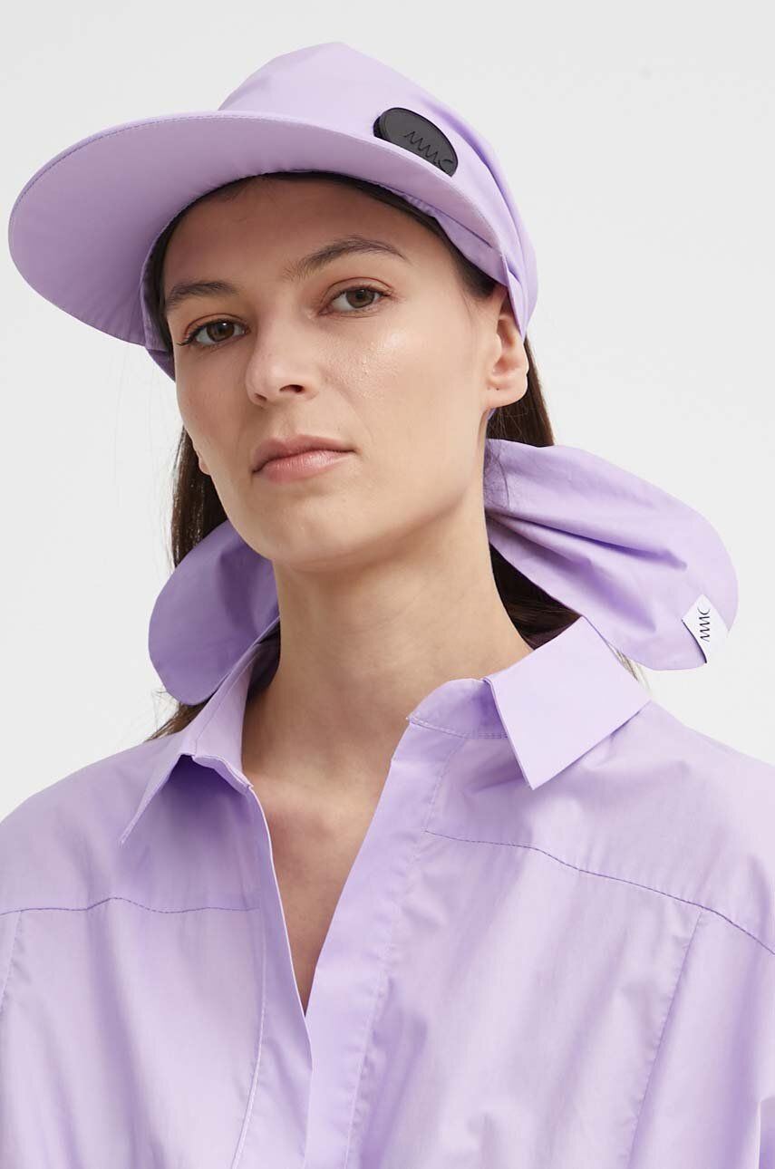 MMC STUDIO șapcă de baseball din bumbac culoarea violet, neted, FELIA.HAT