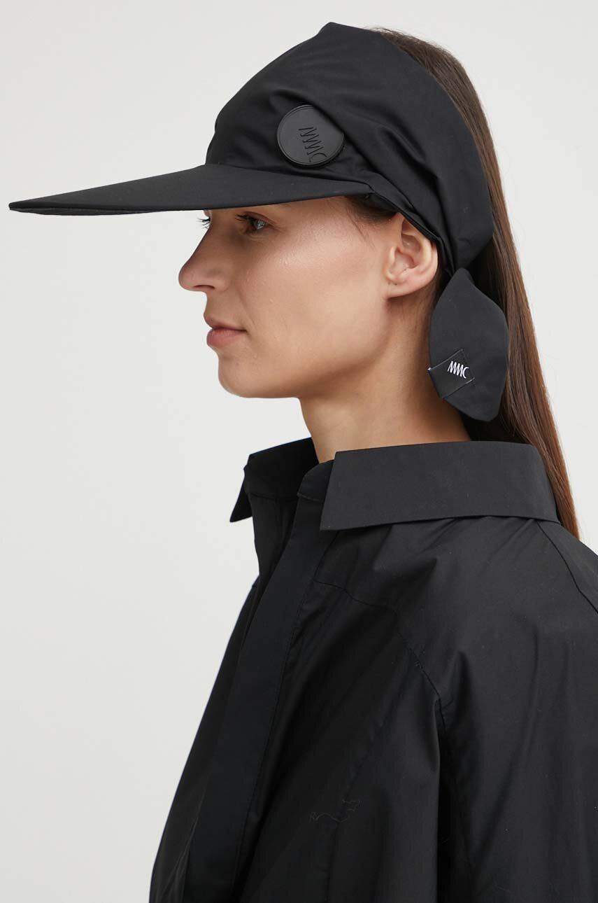 MMC STUDIO șapcă de baseball din bumbac culoarea negru, neted, FELIA.HAT