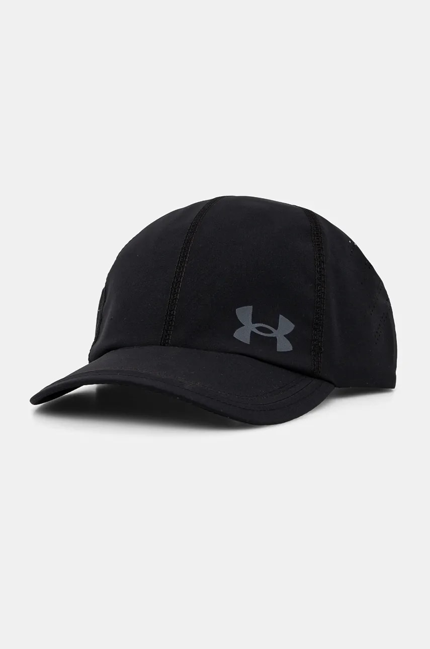 Under Armour sapca Iso Chill Launch culoarea negru, modelator Under Armour sapca Iso Chill Launch culoarea negru, modelator