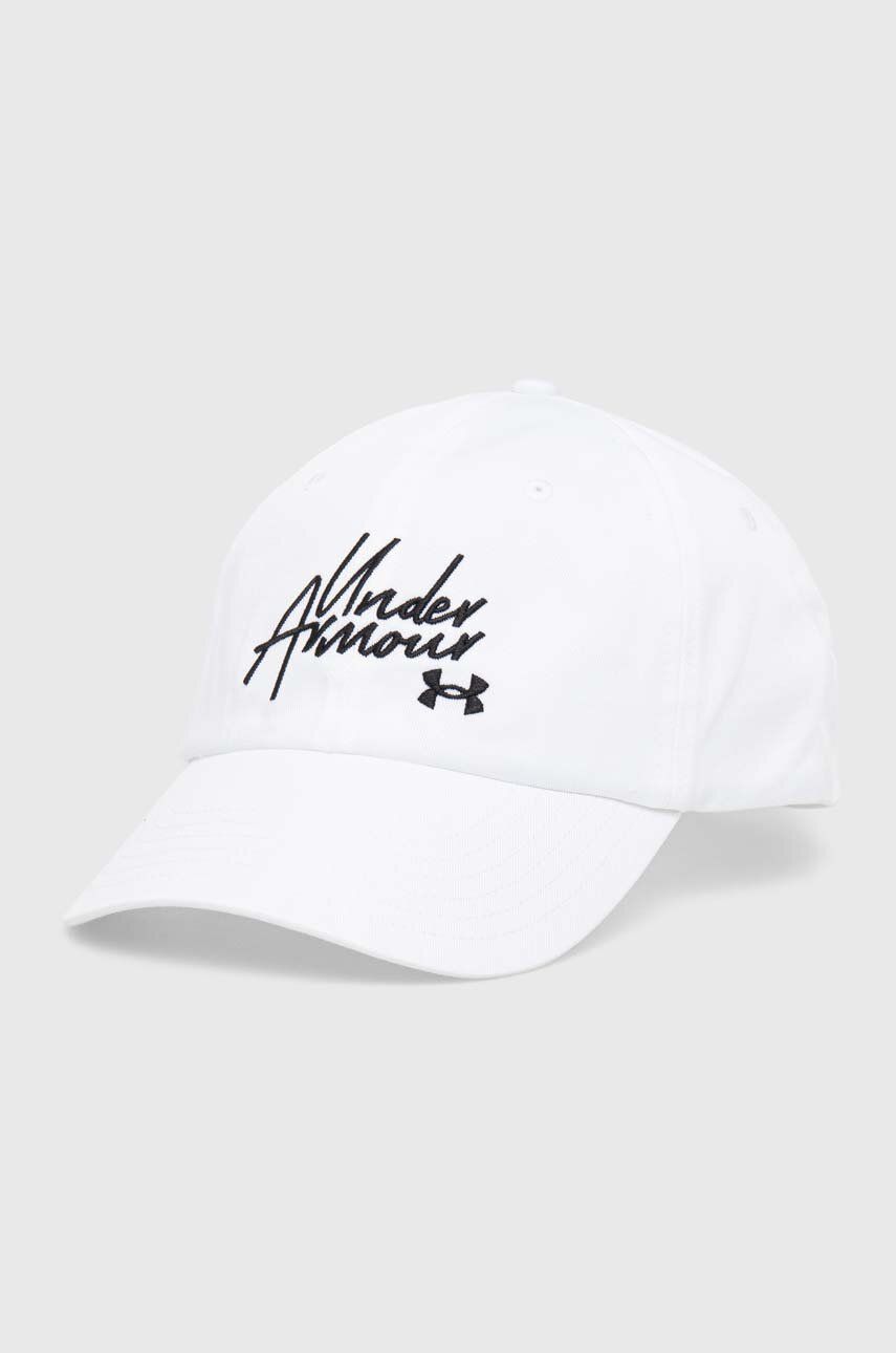 Under Armour sapca Favorites culoarea alb, cu imprimeu, 1369790 Under Armour sapca Favorites culoarea alb, cu imprimeu, 1369790