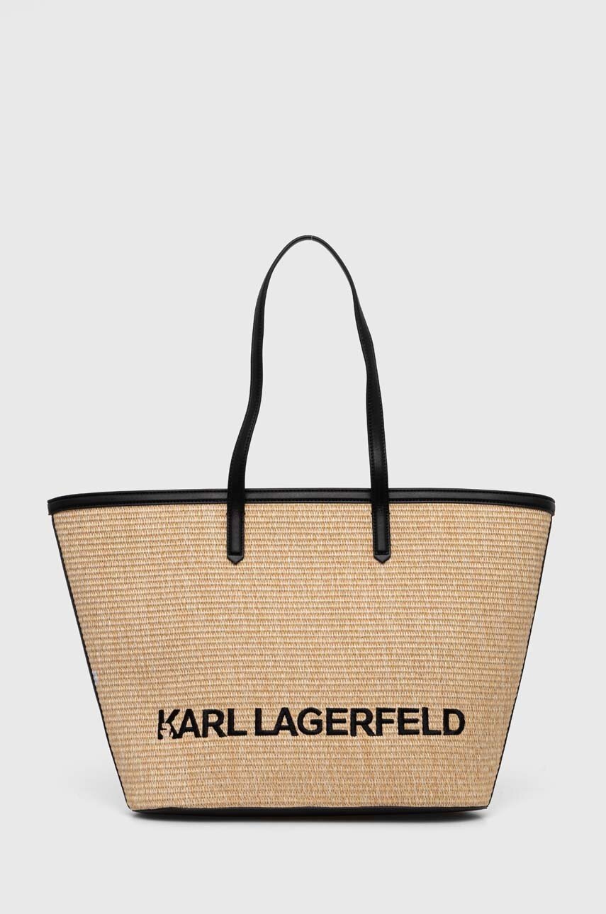 

Чанта Karl Lagerfeld в бежово, Бежов