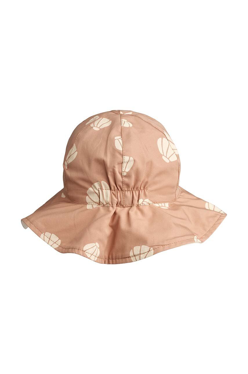 Liewood Pălărie Reversibilă Pentru Copii Amelia Reversible Sun Hat Culoarea Bej