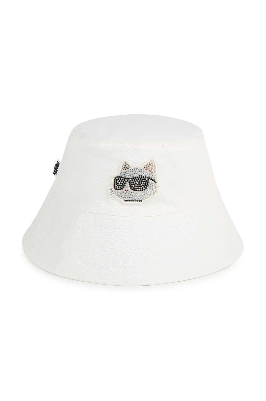 Karl Lagerfeld pălărie din bumbac pentru copii culoarea bej, bumbac