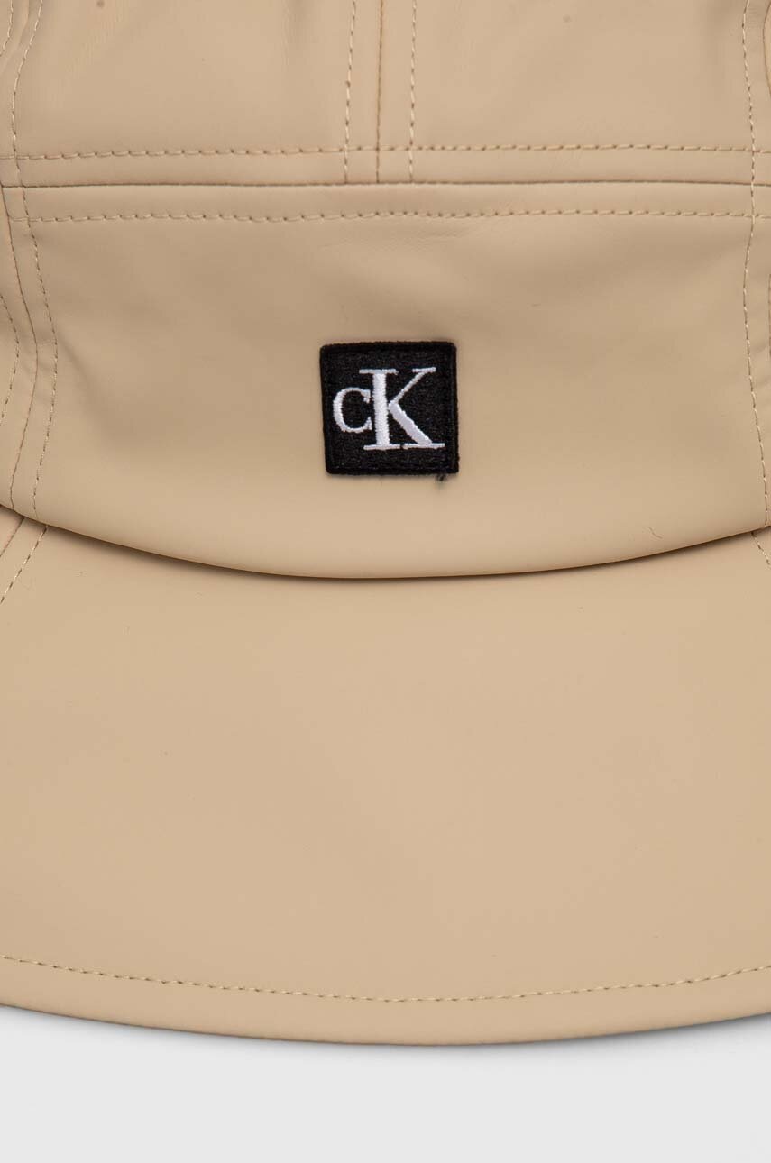 Дитячий капелюх Calvin Klein Jeans колір бежевий