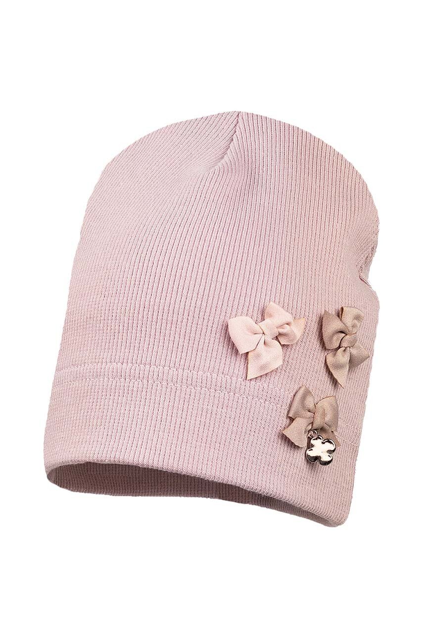 Детская хлопковая шапка Jamiks CAUDIA цвет розовый из тонкого трикотажа во Львове Детская хлопковая шапка Jamiks CAUDIA цвет розовый из тонкого трикотажа во Львове