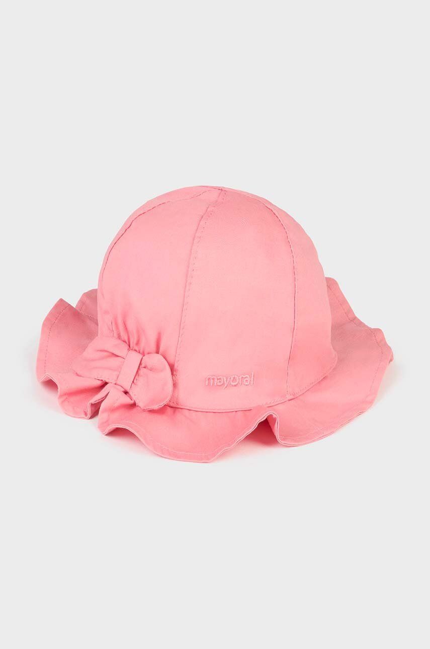 Mayoral pălărie din bumbac pentru copii culoarea roz, bumbac