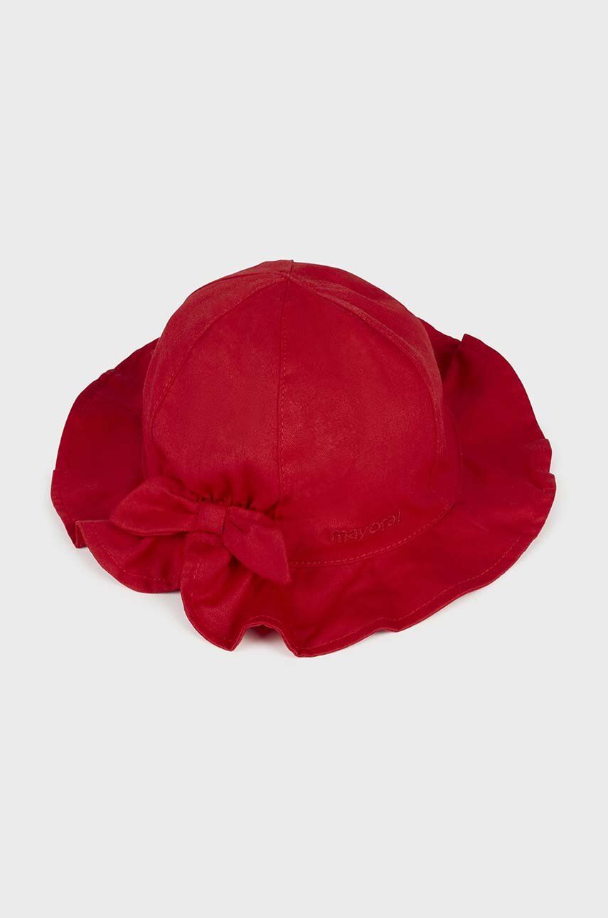 Mayoral pălărie din bumbac pentru copii culoarea rosu, bumbac