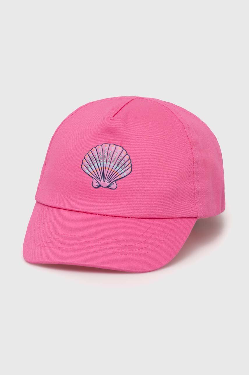 Παιδικό βαμβακερό καπέλο μπέιζμπολ zippy χρώμα: ροζ