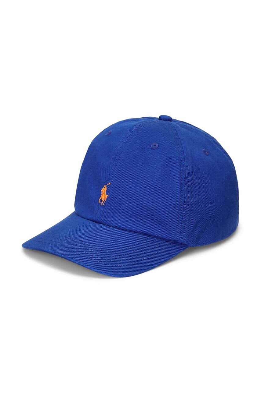 

Дитяча бавовняна кепка Polo Ralph Lauren однотонна