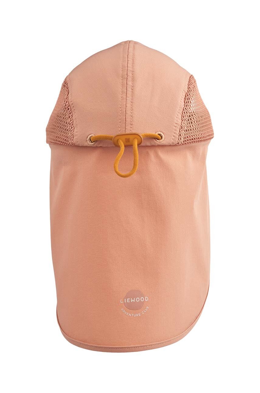 Детская шапка Liewood Lusia Sun Hat цвет розовый однотонная