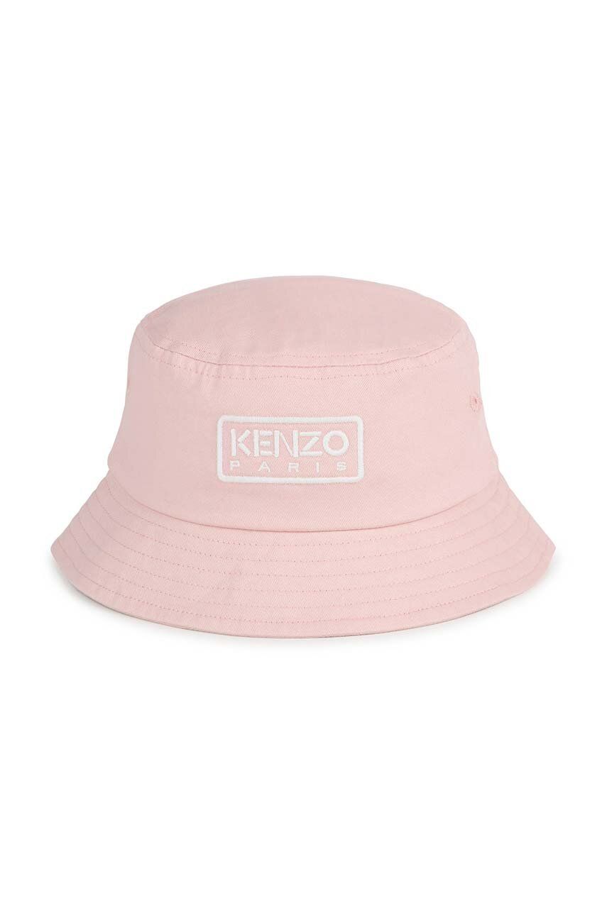 Kenzo Kids pălărie din bumbac pentru bebeluși culoarea roz, bumbac