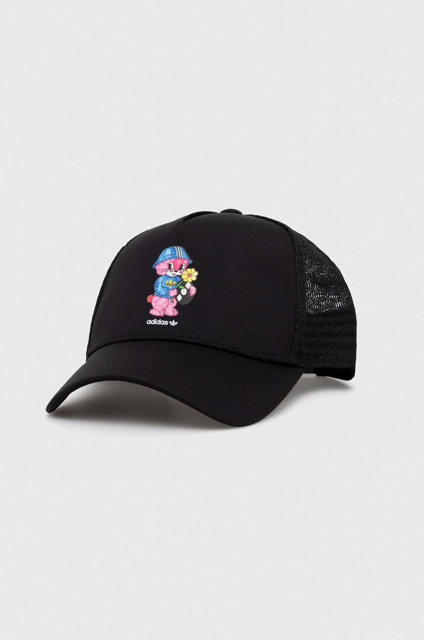 adidas Originals șapcă de baseball pentru copii culoarea negru, cu imprimeu
