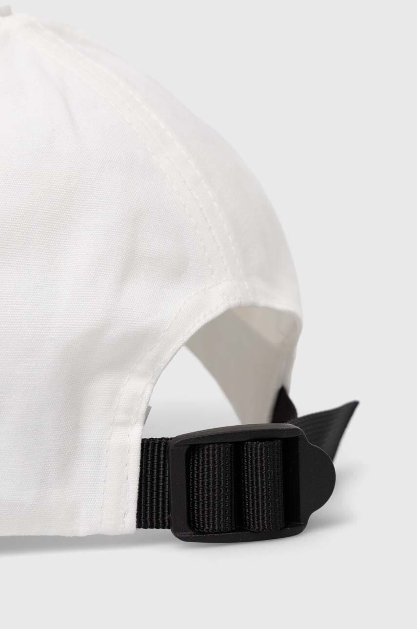 Детская хлопковая кепка United Colors of Benetton цвет белый однотонная Детская хлопковая кепка United Colors of Benetton цвет белый однотонная