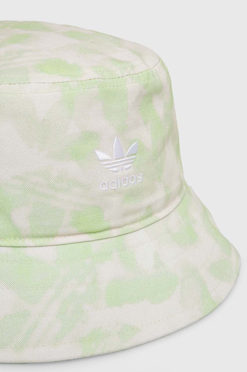 Pamučni šešir Adidas Originals Boja: Zelena, Pamučni