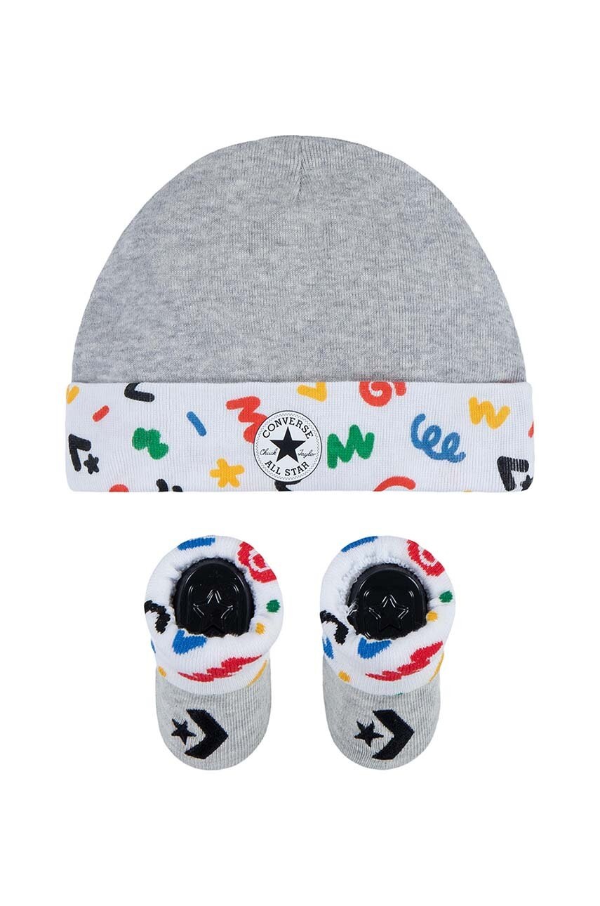 

Комплект за бебета Converse в сиво, Сив