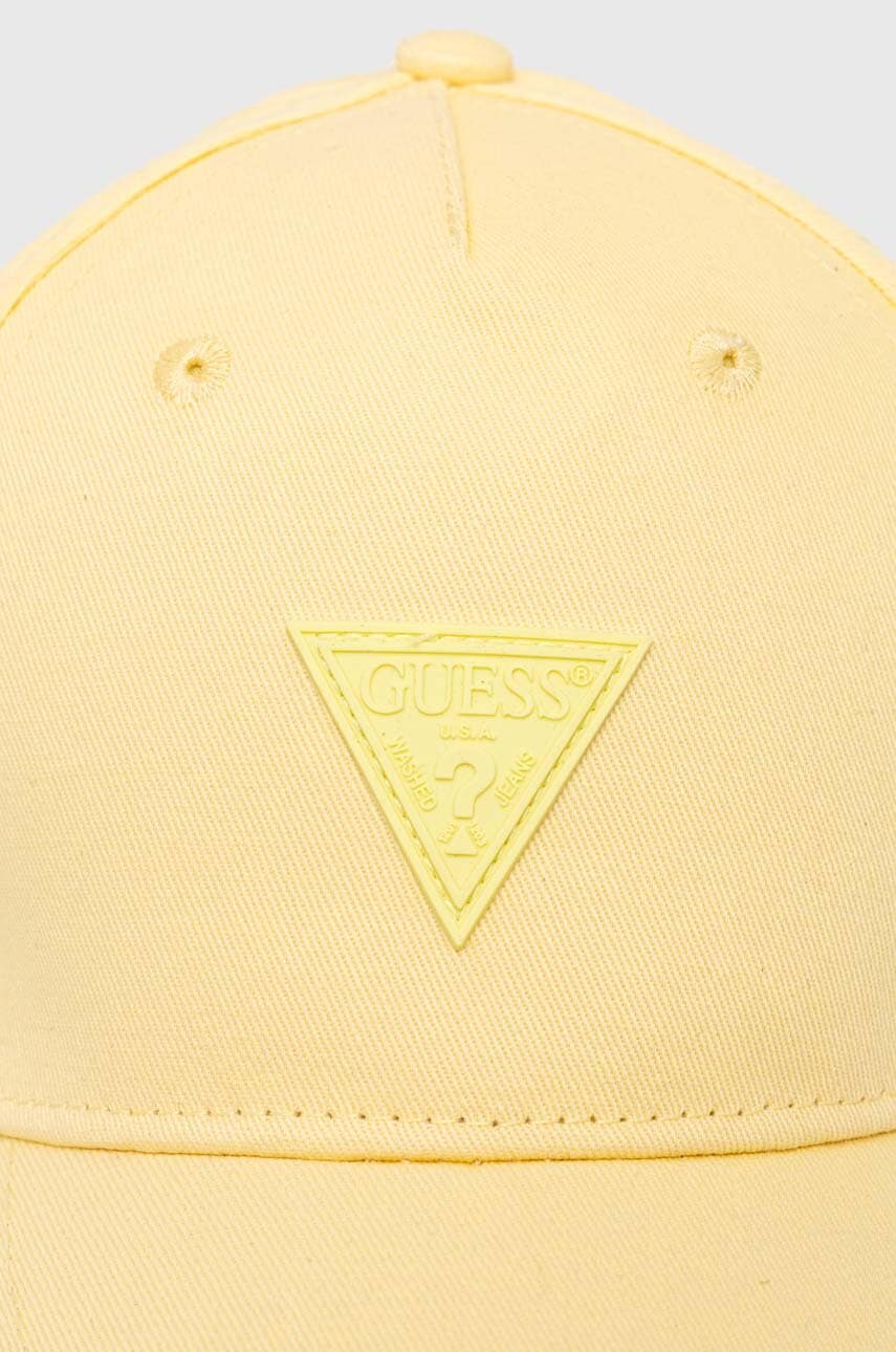 Дитяча бавовняна кепка Guess колір жовтий з аплікацією в Вінниці Дитяча бавовняна кепка Guess колір жовтий з аплікацією в Вінниці
