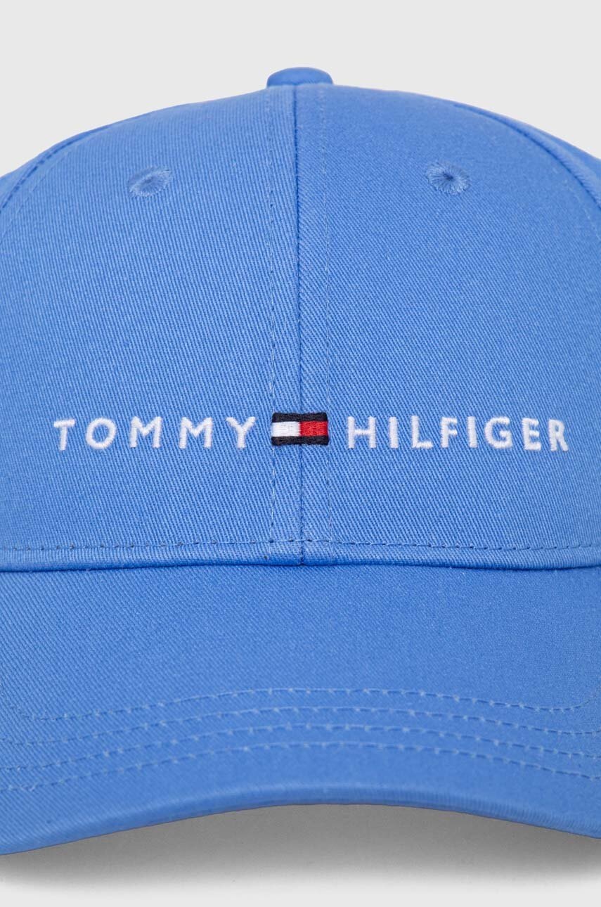 Дитяча бавовняна кепка Tommy Hilfiger з аплікацією