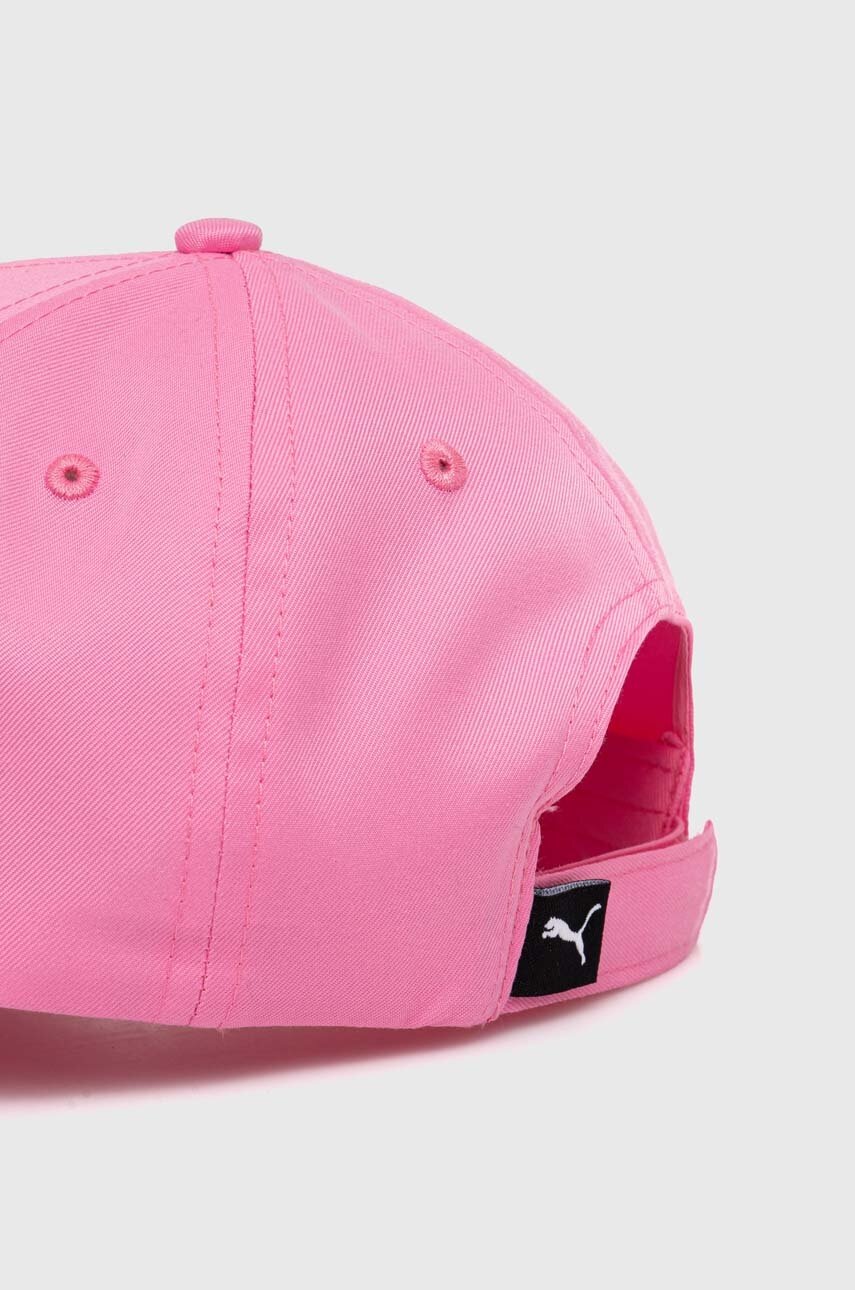 Дитяча кепка Puma PUMA Metal Cat Cap Jr колір рожевий однотонна