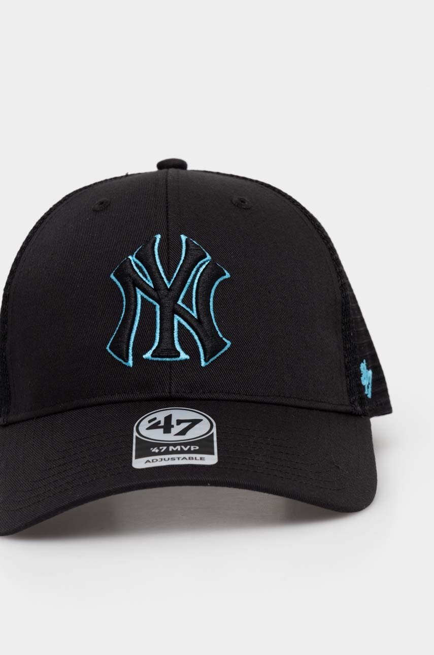 Детская кепка 47 brand MLB New York Yankees Branson цвет чёрный с аппликацией BBRANS17CTP в Тернополе Детская кепка 47 brand MLB New York Yankees Branson цвет чёрный с аппликацией BBRANS17CTP в Тернополе