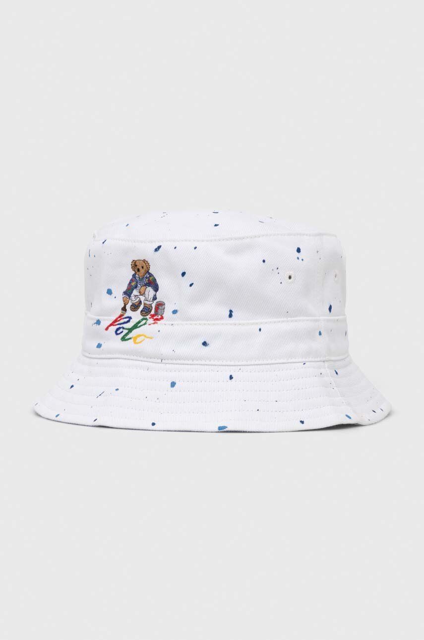 Bavlněná čepice Polo Ralph Lauren bílá barva, 710926404