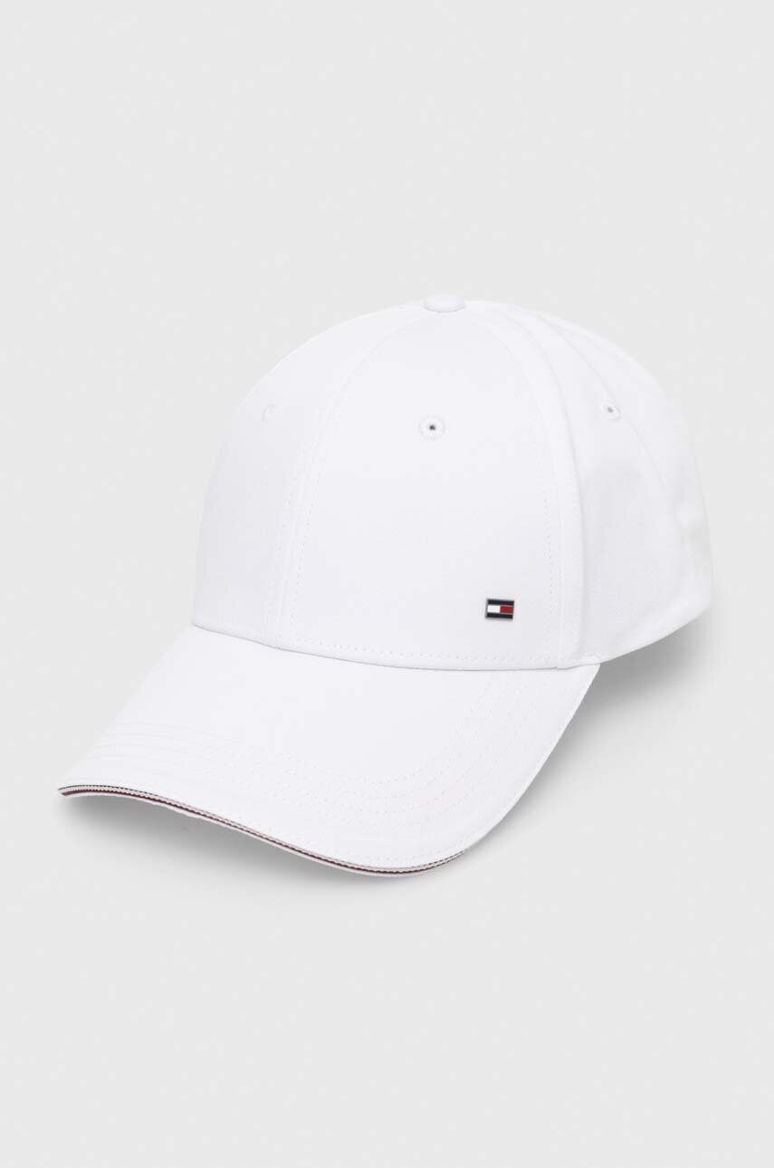 Levně Bavlněná baseballová čepice Tommy Hilfiger bílá barva, AM0AM12035