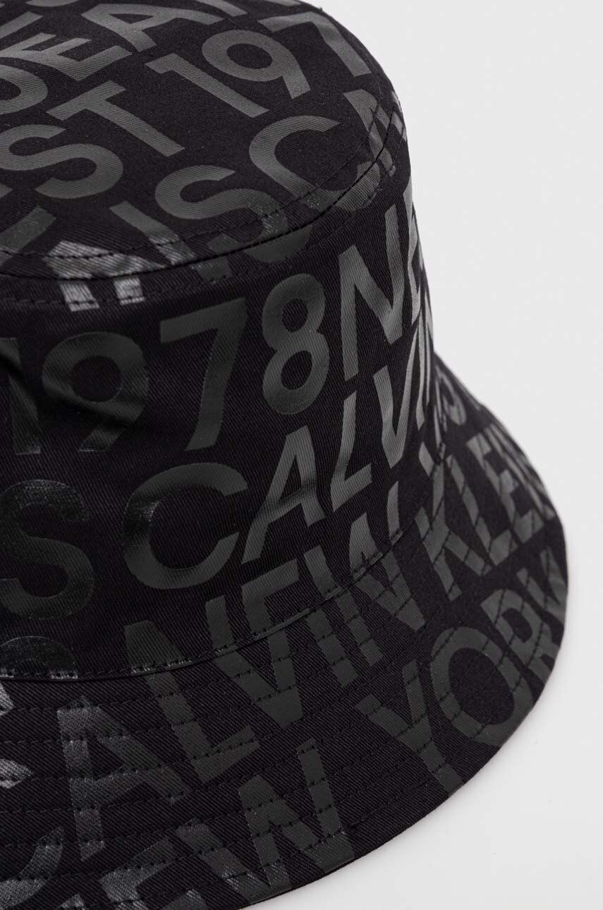 Calvin Klein Jeans kapelusz dwustronny bawełniany kolor czarny bawełniany