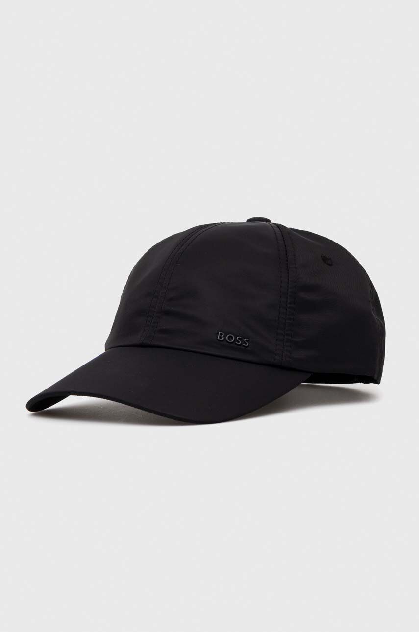 BOSS șapcă culoarea negru, uni 50508002