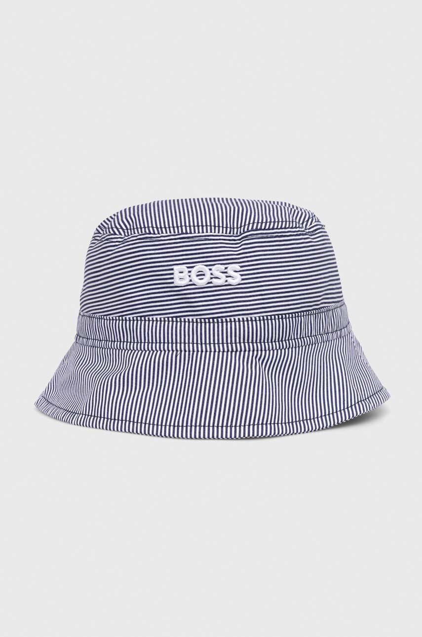 

Памучна капела BOSS в тъмносиньо от памук 50513211, Тъмносин