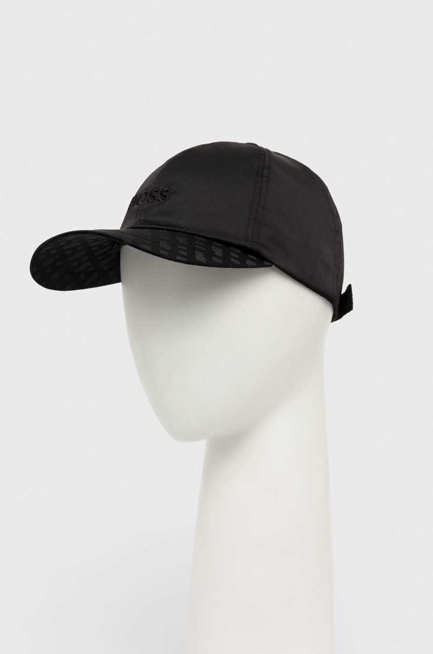 BOSS șapcă culoarea negru, cu imprimeu 50515749
