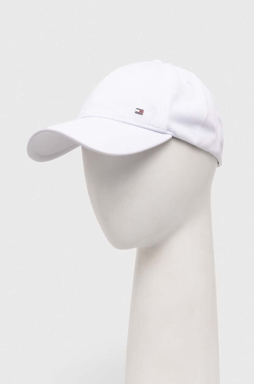 

Шапка с козирка Tommy Hilfiger в бяло с изчистен дизайн AM0AM12150, Бял