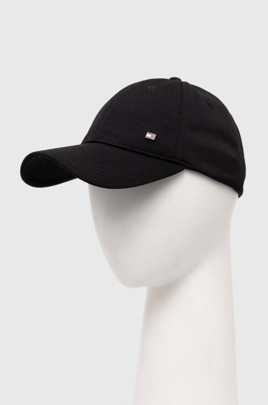 

Шапка с козирка Tommy Hilfiger в черно с изчистен дизайн AM0AM12150, Черен