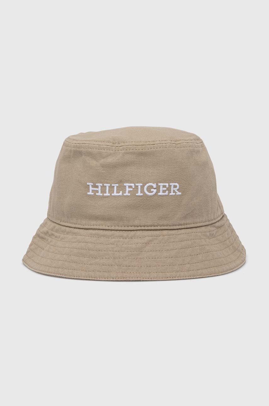 

Памучна капела Tommy Hilfiger в бежово от памук AM0AM12302, Бежов