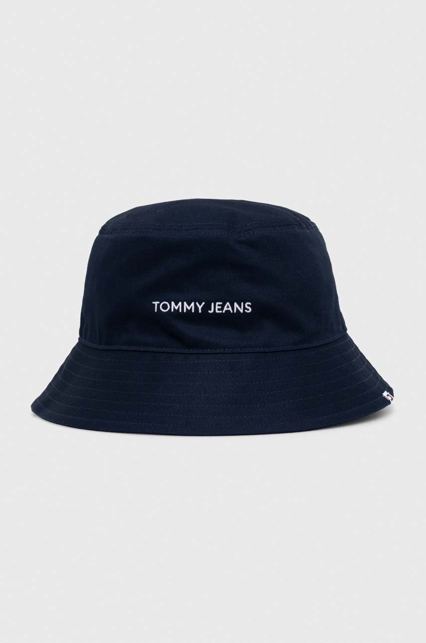 Tommy Jeans palarie din bumbac culoarea albastru marin, bumbac