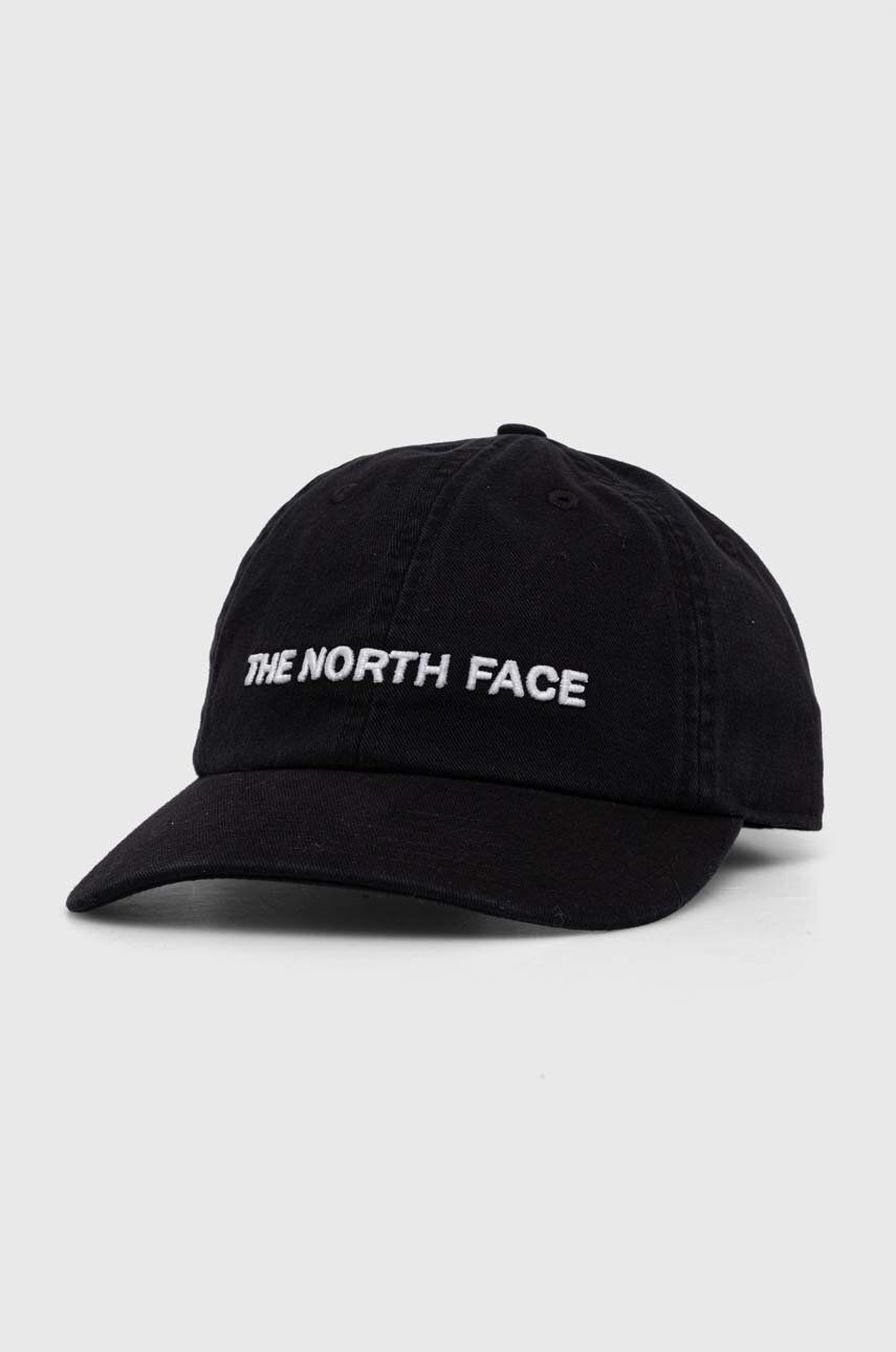 The North Face sapca culoarea negru, cu imprimeu